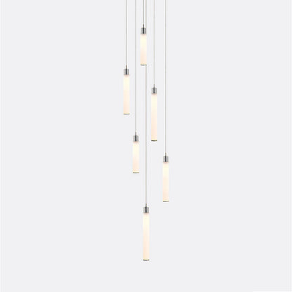 White Candle 6 Multi-Light Pendant