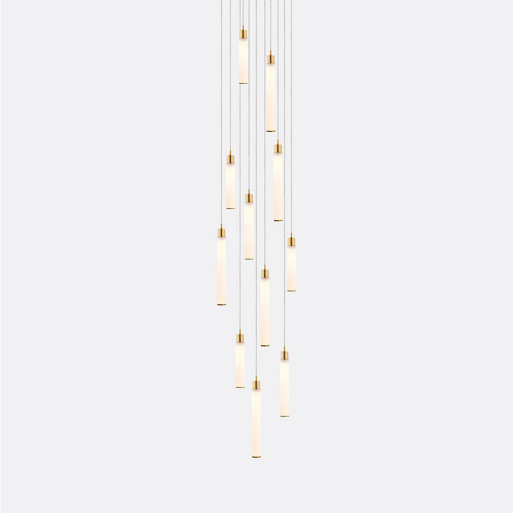 White Candle 11 Multi-Light Pendant