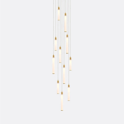 White Candle 11 Multi-Light Pendant