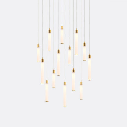 White Candle 14 Multi-Light Pendant