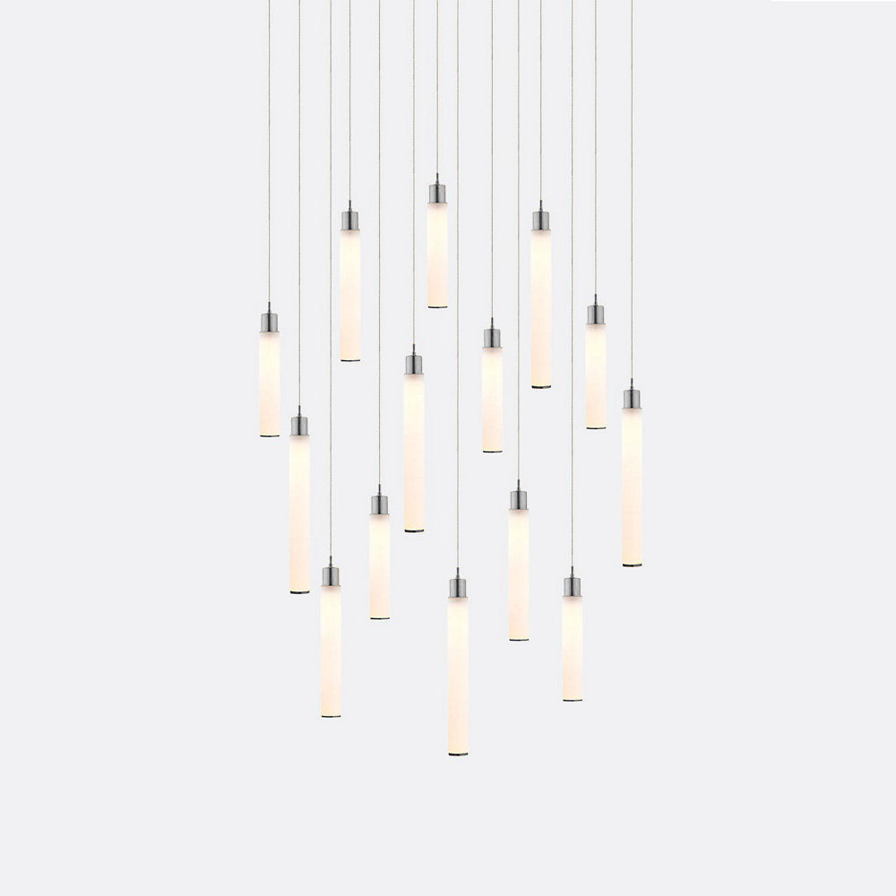 White Candle 14 Multi-Light Pendant