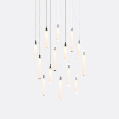 White Candle 14 Multi-Light Pendant