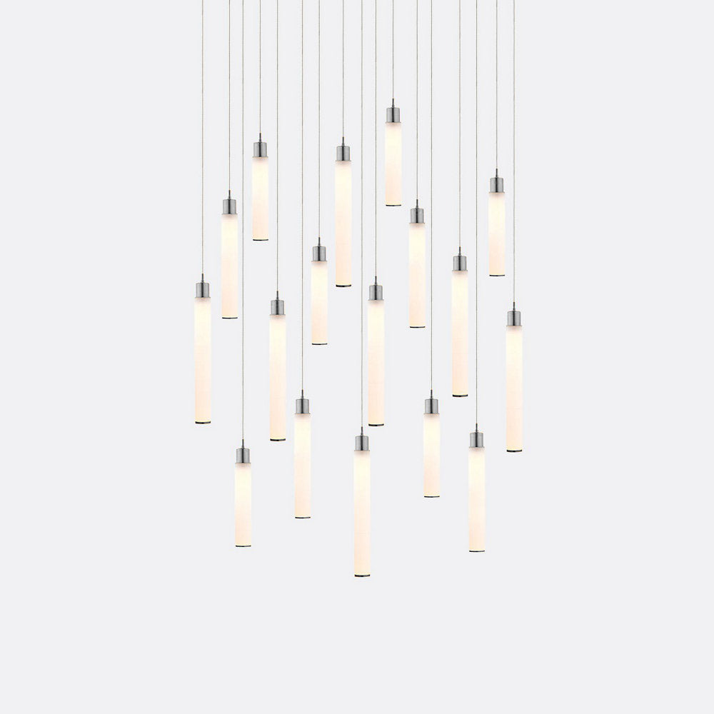 White Candle 17 Multi-Light Pendant