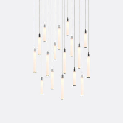 White Candle 17 Multi-Light Pendant
