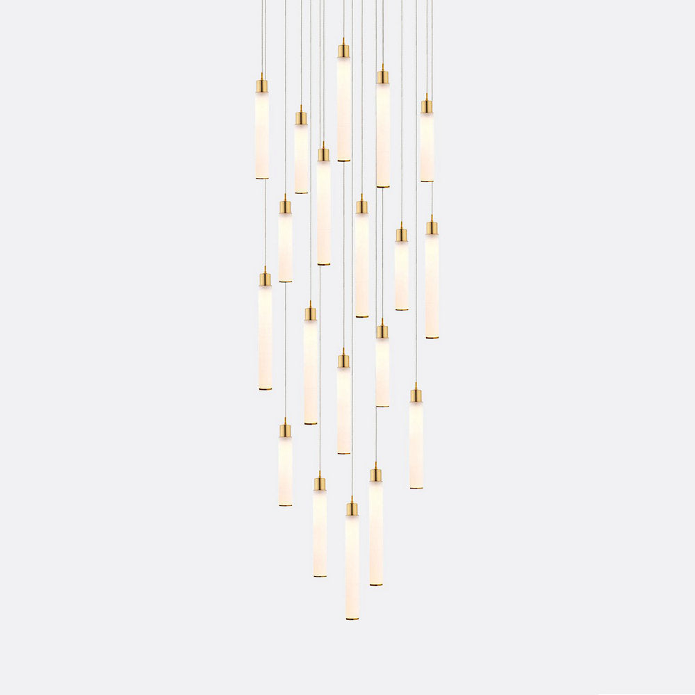 White Candle 19 Multi-Light Pendant