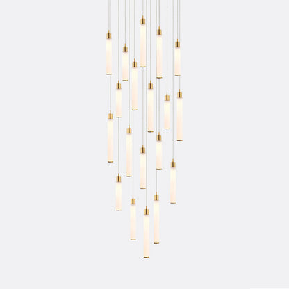 White Candle 19 Multi-Light Pendant
