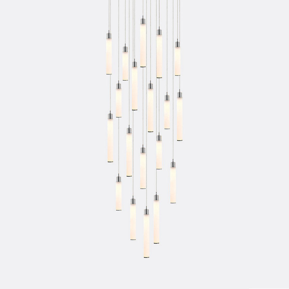 White Candle 19 Multi-Light Pendant