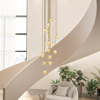 HoneyComb Square Multi-Light Pendant