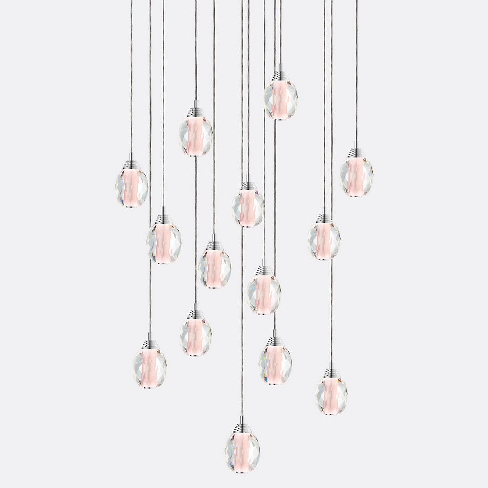 Honey Comb Rectangular Chandelier