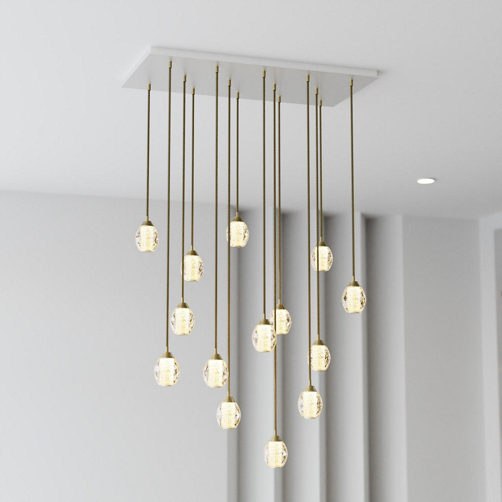 Honey Comb Rectangular Chandelier