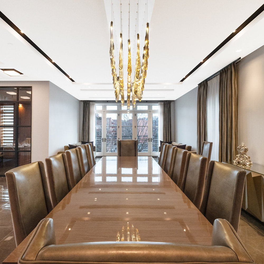 Dew Rectangular Canopy Chandelier