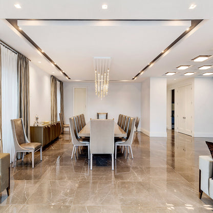 Dew Rectangular Canopy Chandelier