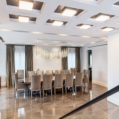 Dew Rectangular Canopy Chandelier