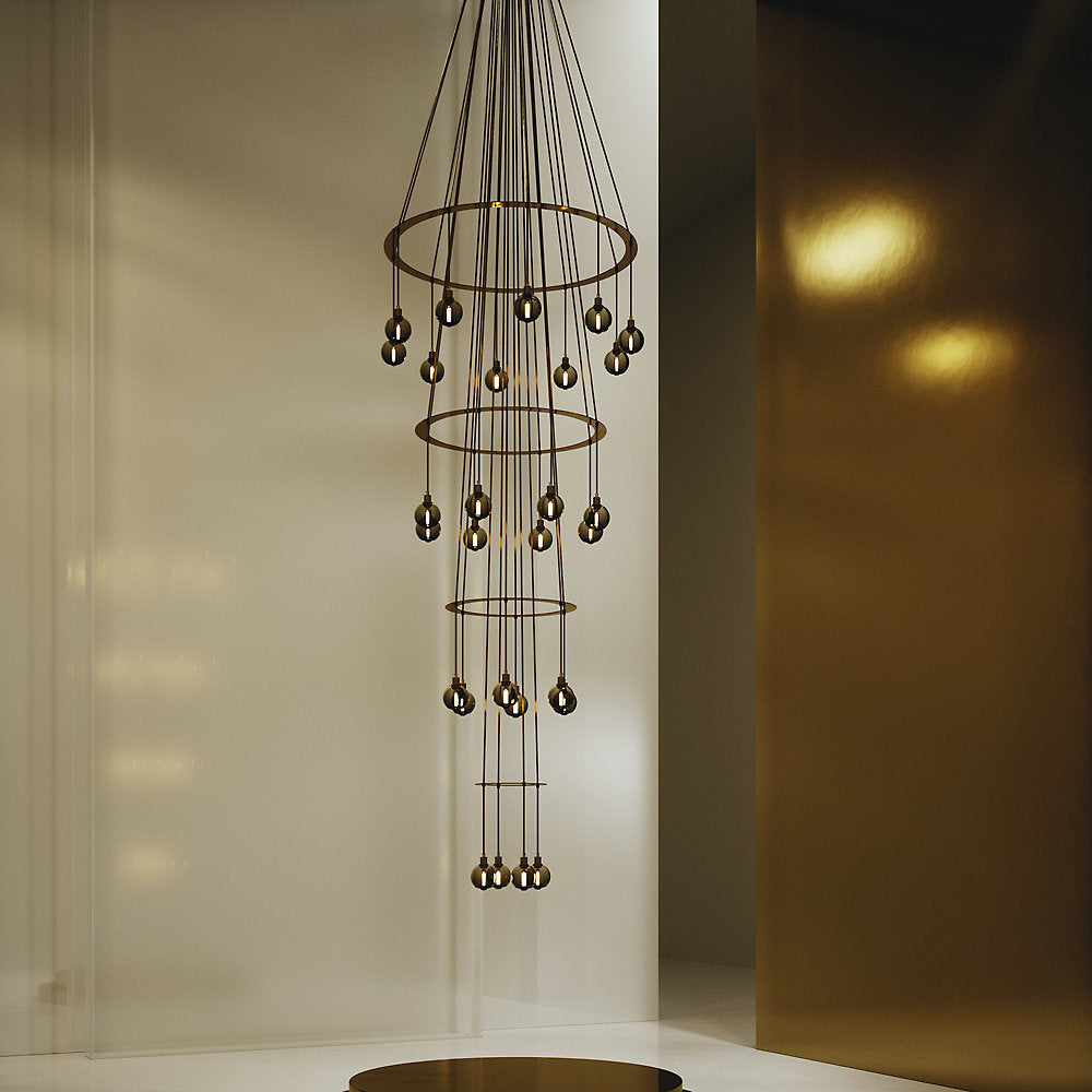 Drape Circle 28 Chandelier