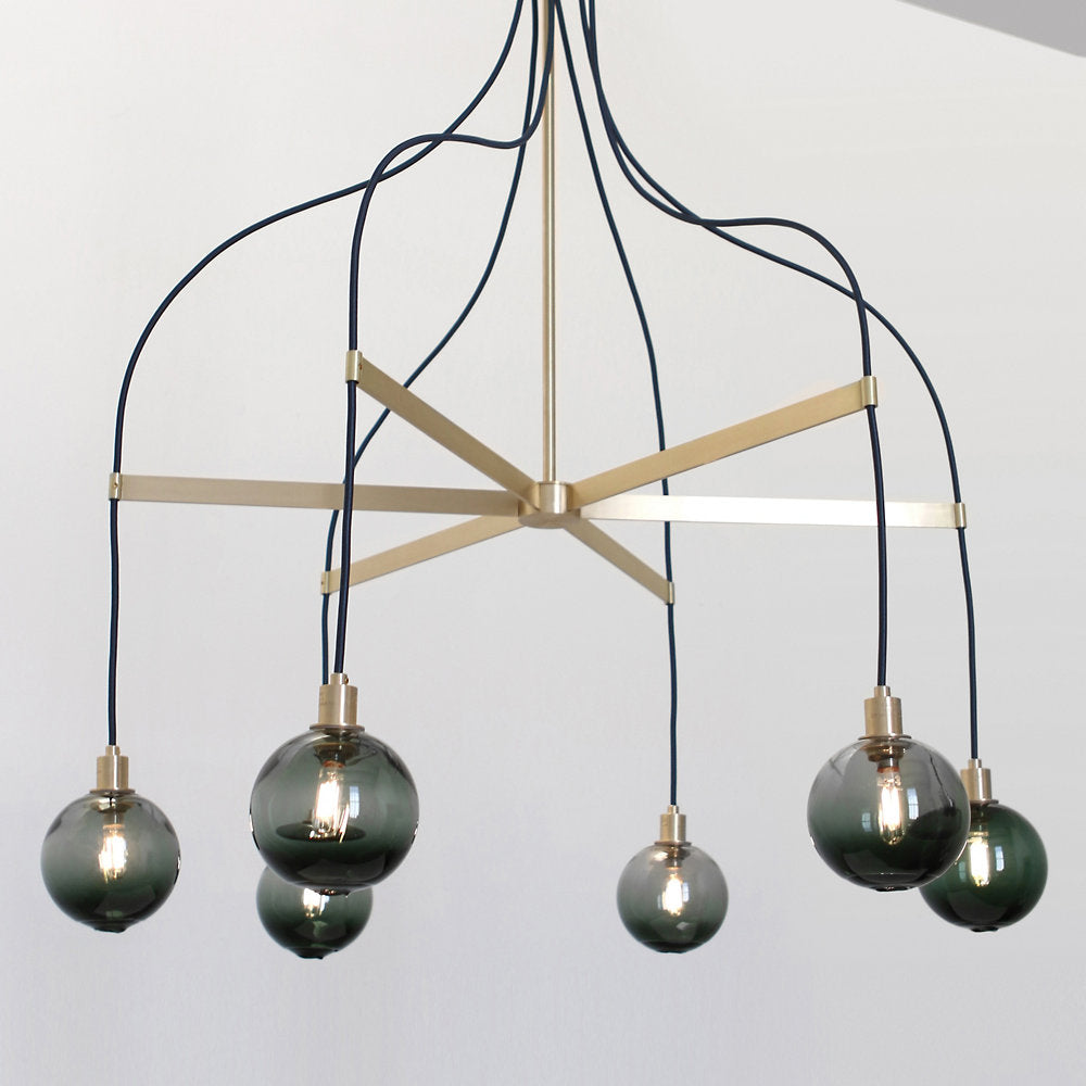 Drape Arm 6 Chandelier