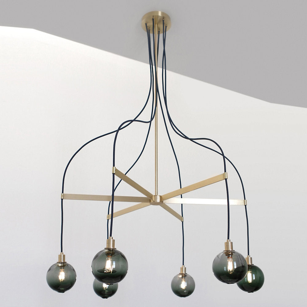 Drape Arm 6 Chandelier
