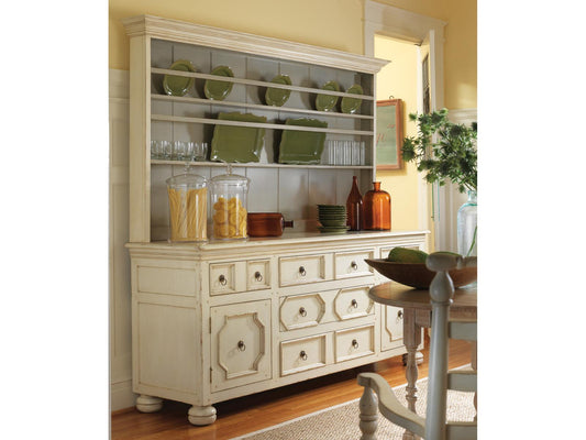 Sag Harbor Wood Sideboard with Optional Rack