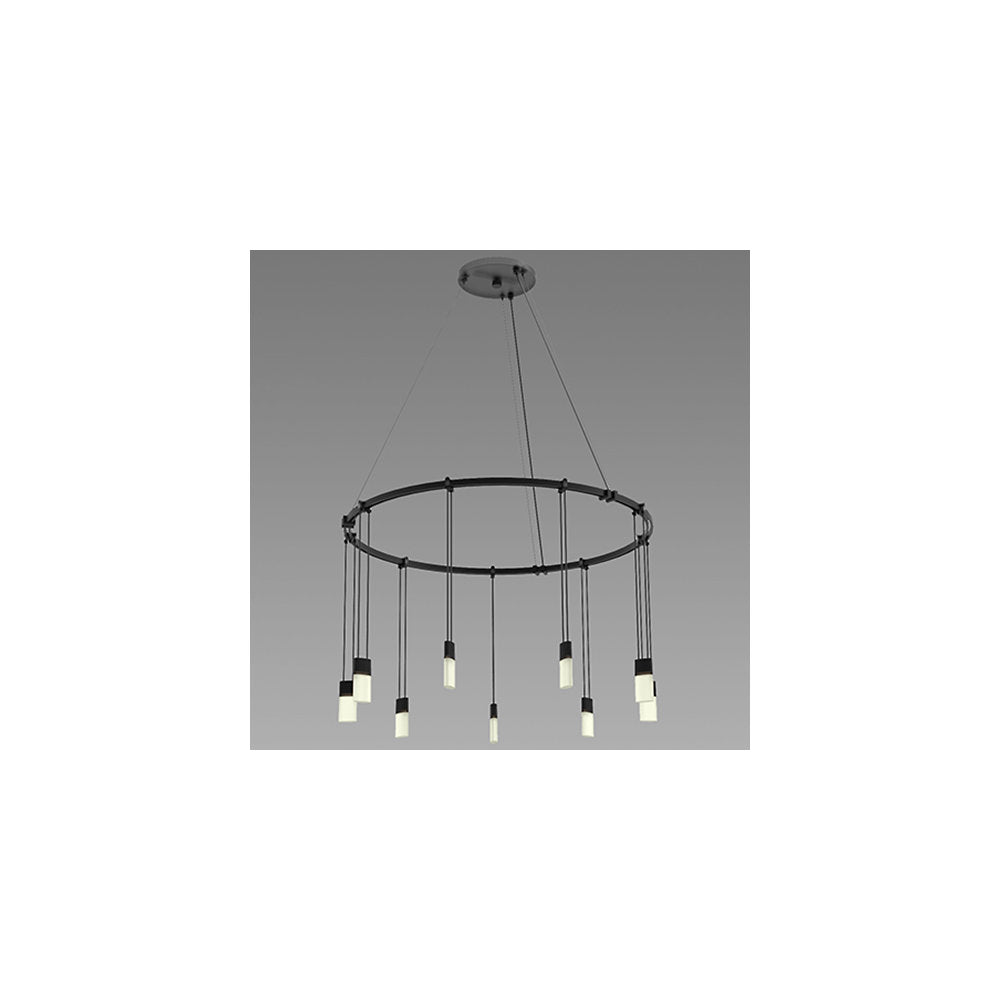 Suspenders 24" LED Single Ring Chandelier