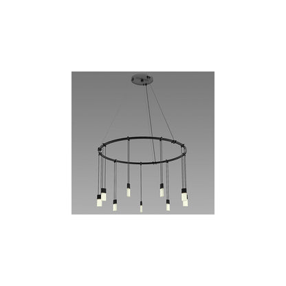Suspenders 24" LED Single Ring Chandelier