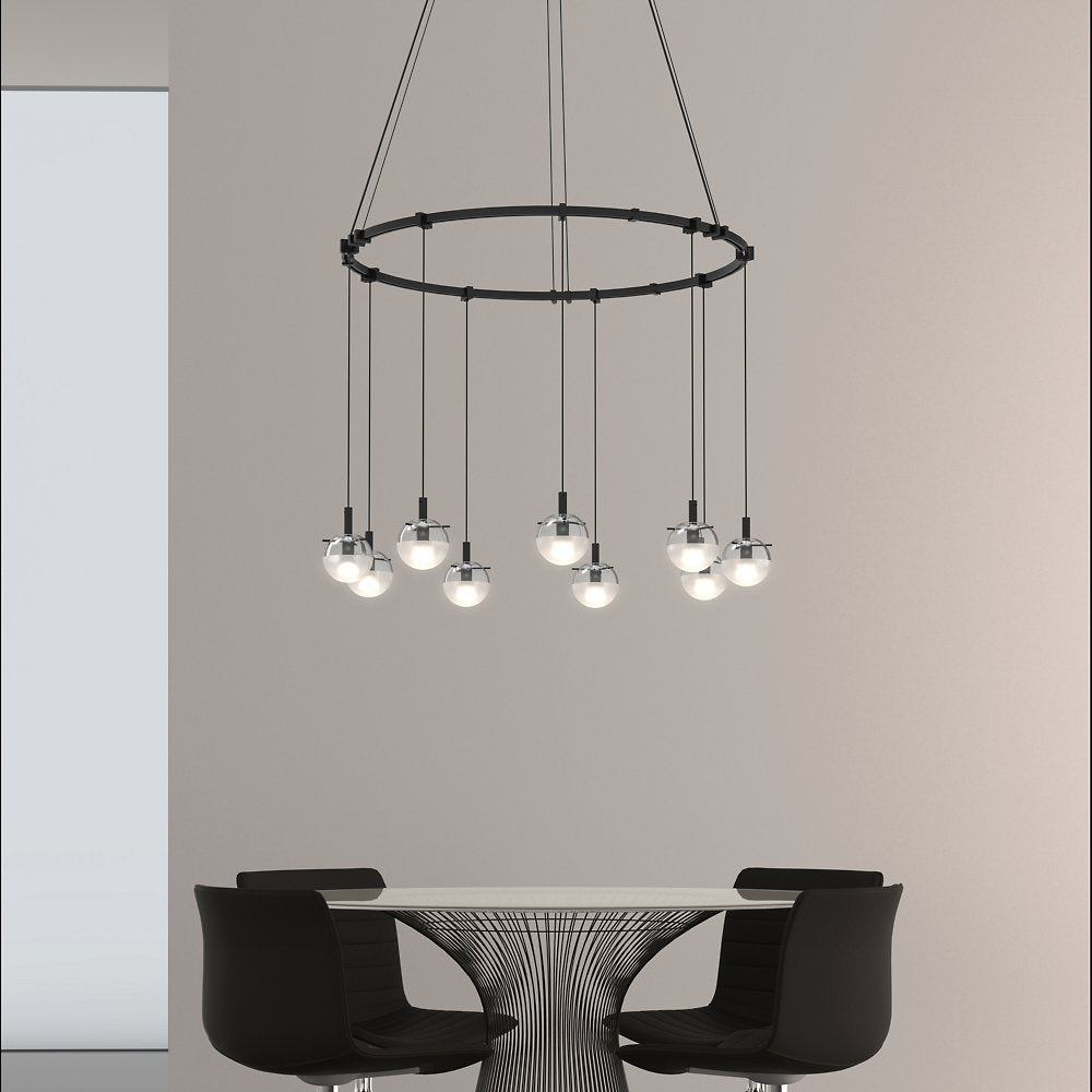 Suspenders 24" LED Single Ring Chandelier