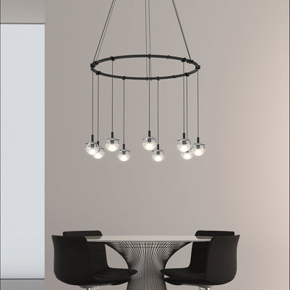 Suspenders 24" LED Single Ring Chandelier