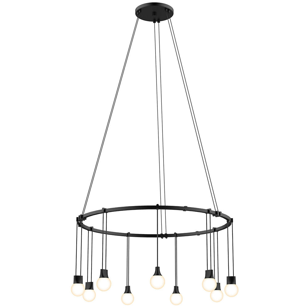 Suspenders 24" LED Single Ring Chandelier