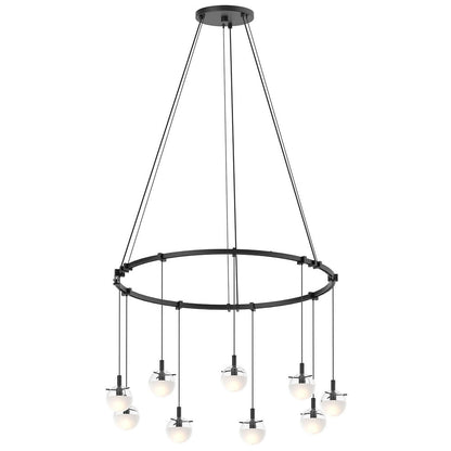 Suspenders 24" LED Single Ring Chandelier