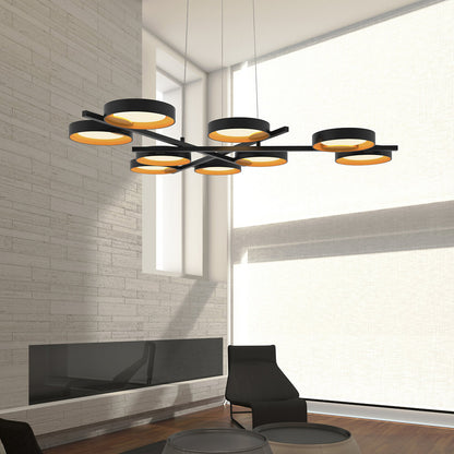 Light Guide Ring 9-Light Chandelier