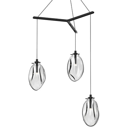 Liquid Tri-Spreader Multi-Light Pendant