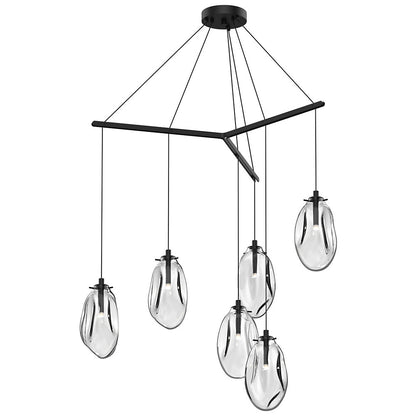 Liquid Tri-Spreader Multi-Light Pendant