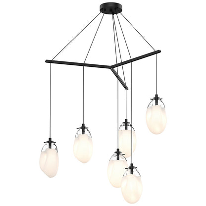 Liquid Tri-Spreader Multi-Light Pendant