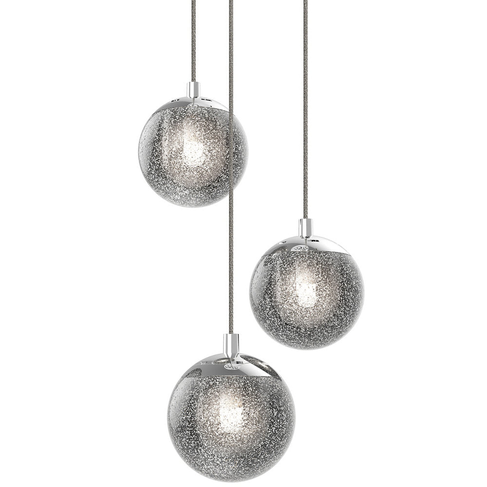 Champagne Bubbles Round LED Multi-Light Pendant