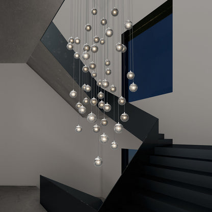 Champagne Bubbles Round LED Multi-Light Pendant