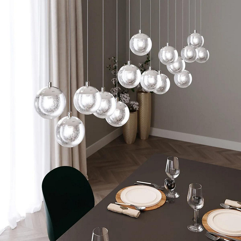 Champagne Bubbles Round LED Multi-Light Pendant