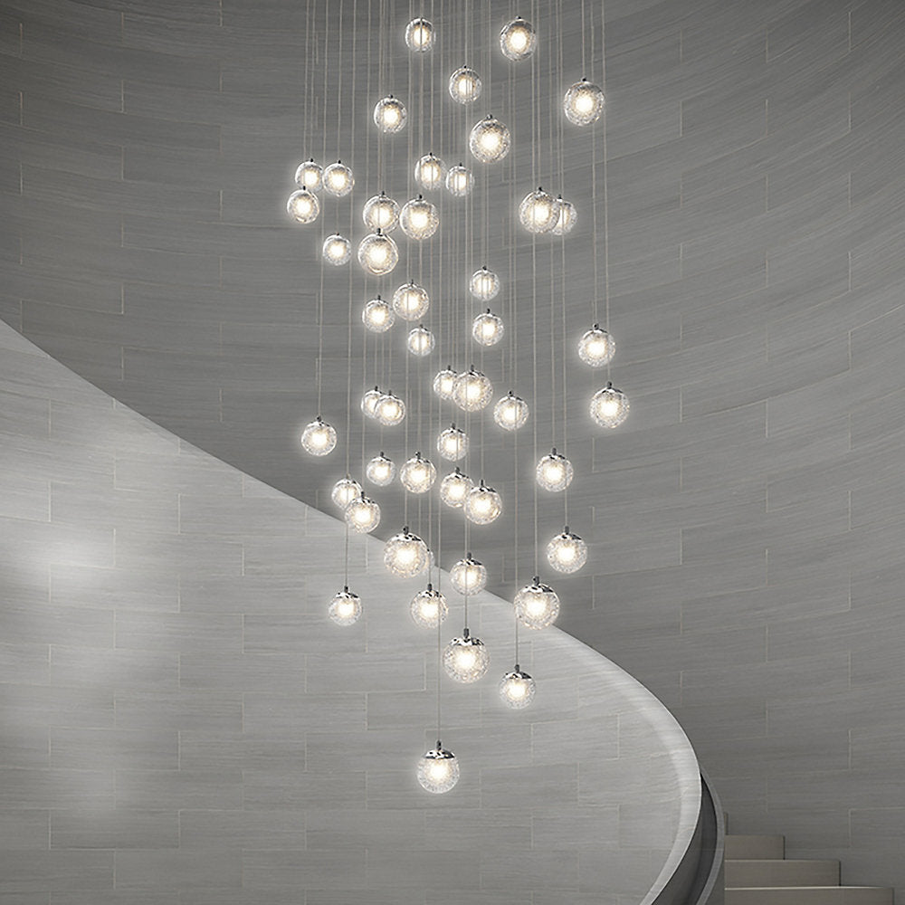 Champagne Bubbles Round LED Multi-Light Pendant