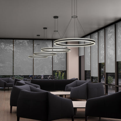 Double Corona LED Ring Pendant