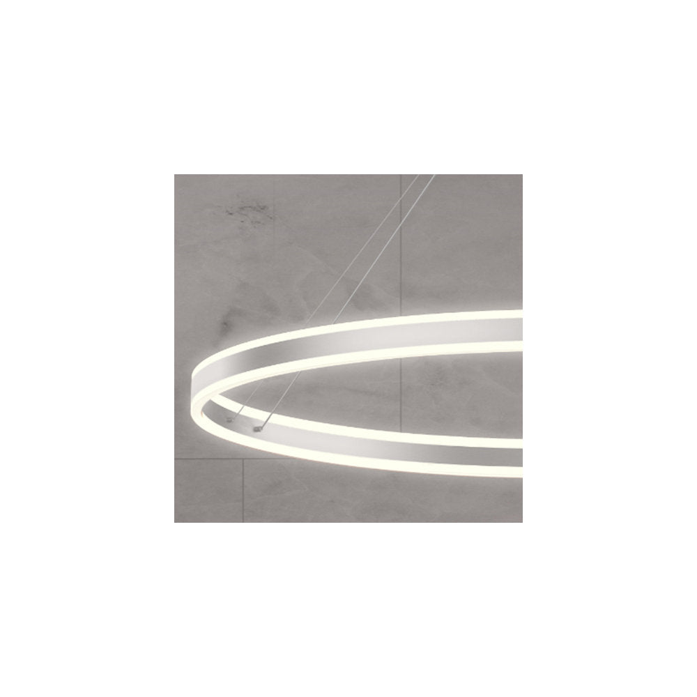 Double Corona LED Ring Pendant