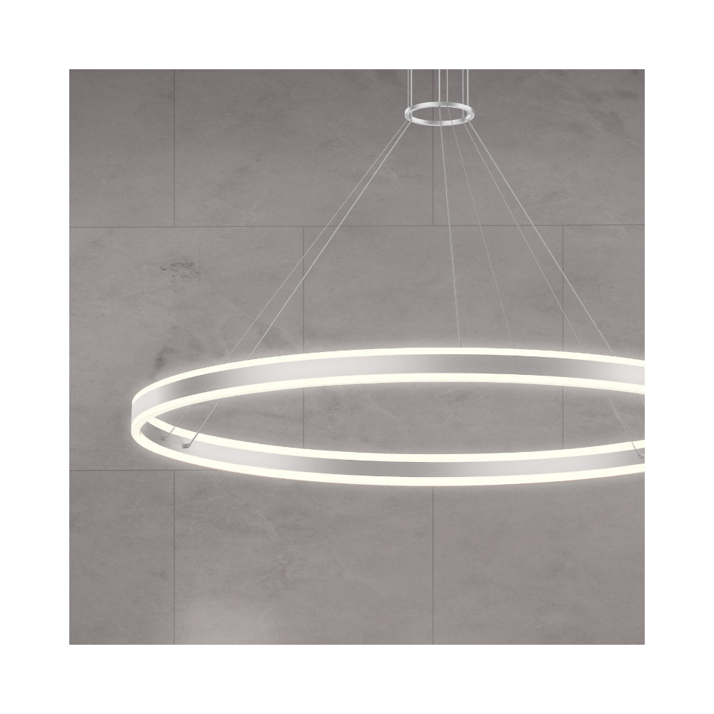 Double Corona LED Ring Pendant