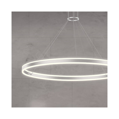Double Corona LED Ring Pendant