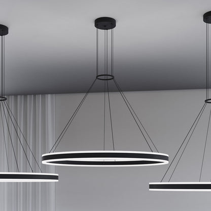 Double Corona LED Ring Pendant