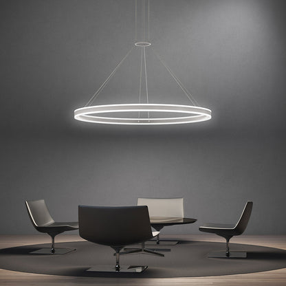 Double Corona LED Ring Pendant