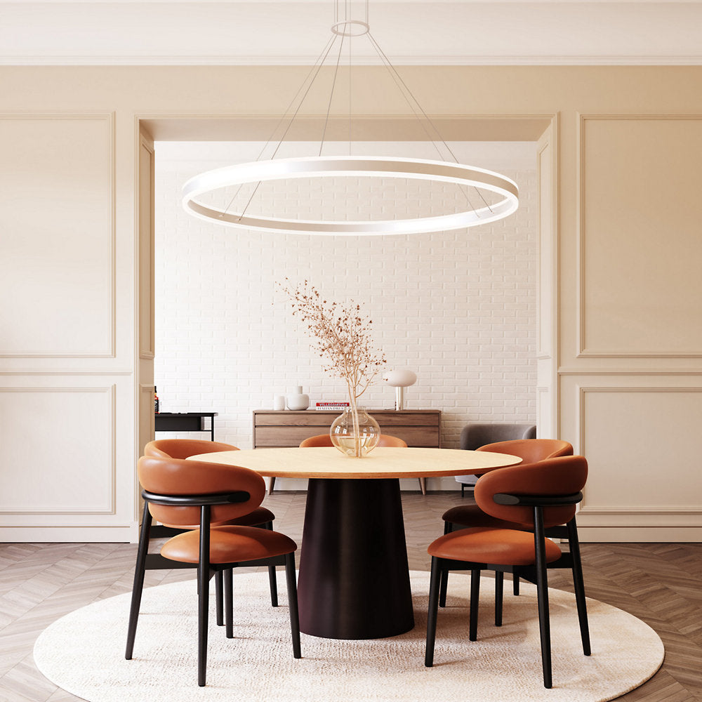 Double Corona LED Ring Pendant