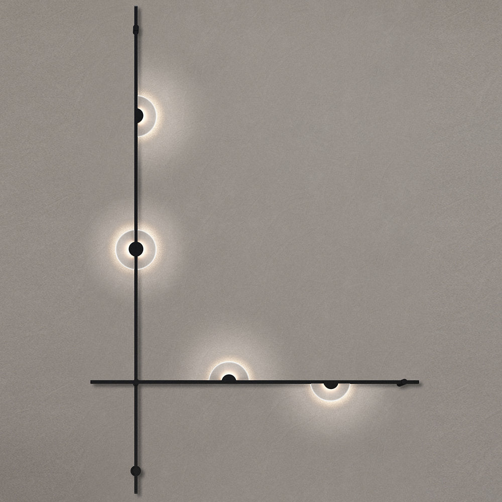 Suspenders 2-Bar Wall Mount Mezzaluna Luminaires