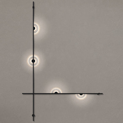 Suspenders 2-Bar Wall Mount Mezzaluna Luminaires