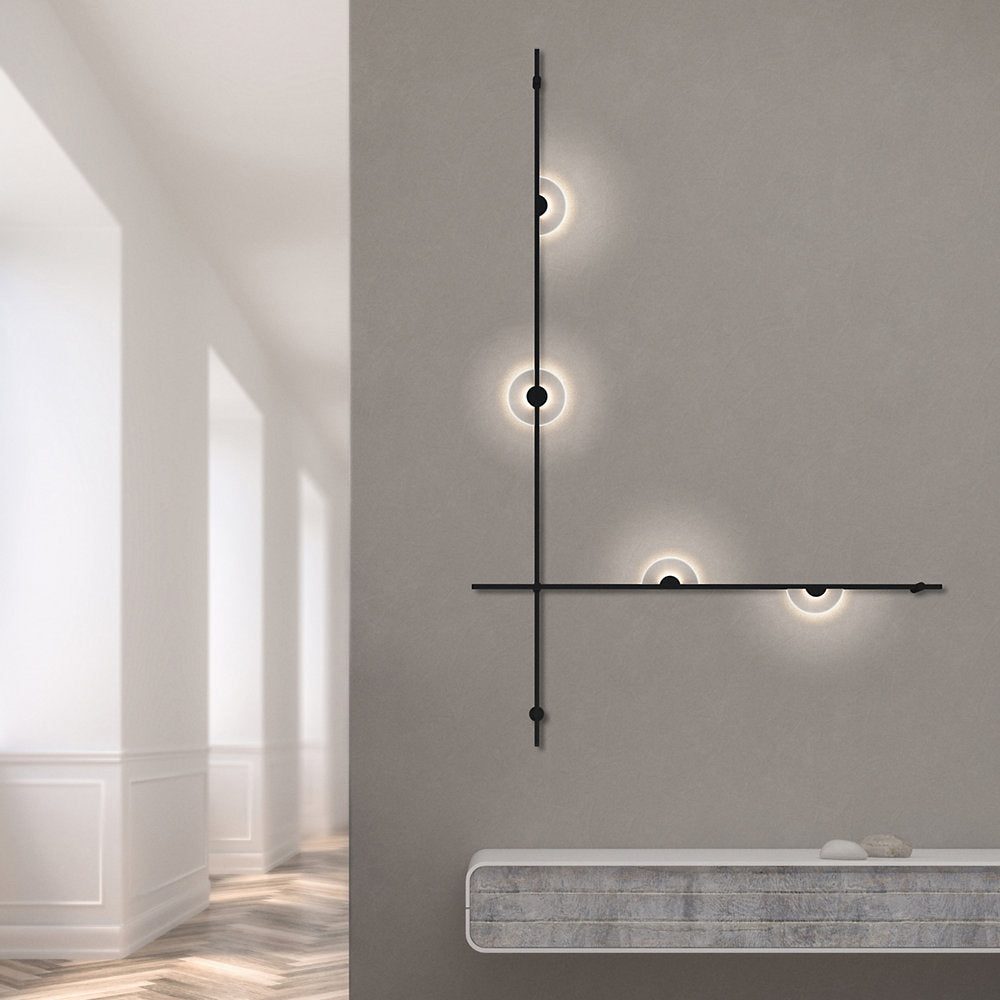 Suspenders 2-Bar Wall Mount Mezzaluna Luminaires