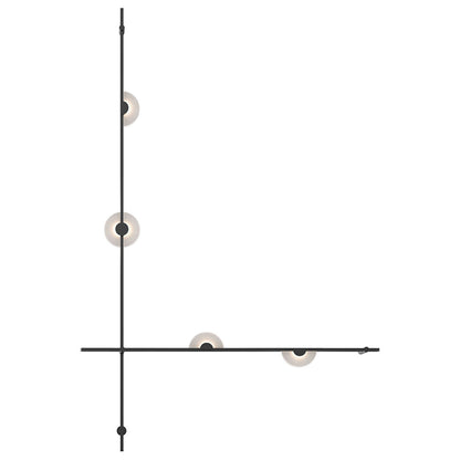 Suspenders 2-Bar Wall Mount Mezzaluna Luminaires