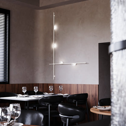 Suspenders 2-Bar Wall Mount Mezzaluna Luminaires