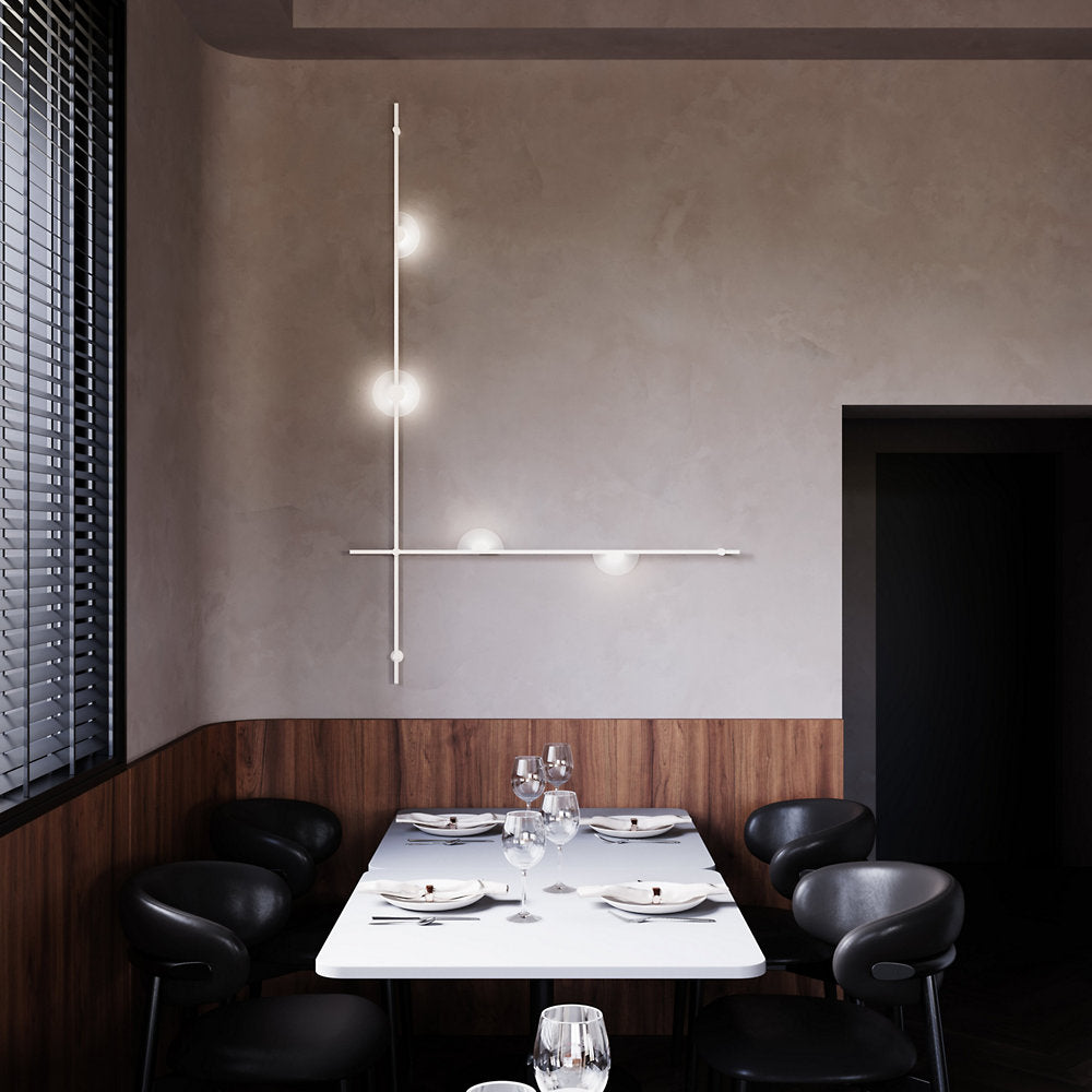 Suspenders 2-Bar Wall Mount Mezzaluna Luminaires