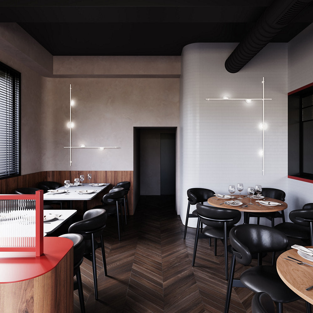Suspenders 2-Bar Wall Mount Mezzaluna Luminaires