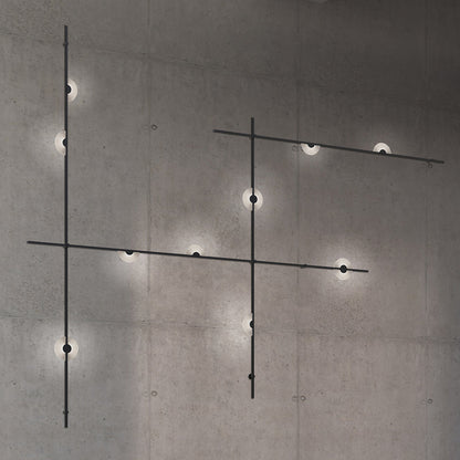 Suspenders 4-Bar Wall Mount Mezzaluna Luminaires